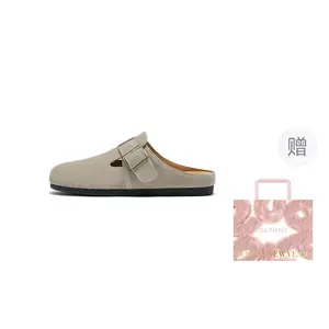 DAPHNE Женские бесшумные стойкие к истиранию тапочки с закрытым носком серые (подарочная сумка для покупок), цвет Gray (Giveaway Shopping Bag)