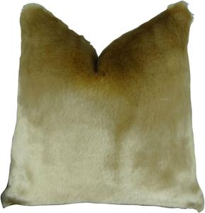 Thomas Collection Декоративная подушка из искусственного меха Tissavel Gold Taupe Two Tone Taupe Fur Throw