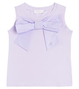 Топ из хлопковой смеси с бантом Monnalisa, Glicine