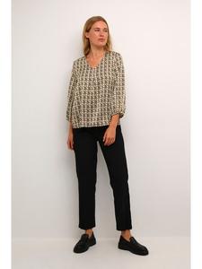 Блузка Kaffe, цвет black/ermine scale