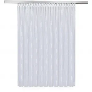 Сетка Vera с тесьмой для сборки 1 шт. тюль из основной ткани с эффектом сборки Gerster, белый