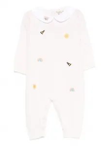 Комбинезон с вышивкой и воротником Nanan, розовый