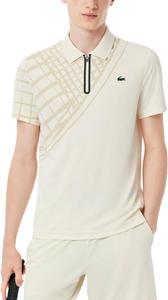 Lacoste мужская спортивная футболка-поло Ultra-Dry Printed Slim Fit Tennis, Lapland