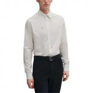 HERMES Мужская белая рубашка