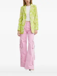 Блейзер с принтом NEVER FULLY DRESSED, зеленый