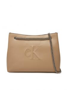 Сумочка Sculpted Chain Shoulder Bag LV04K3163G Calvin Klein Jeans, бежевый