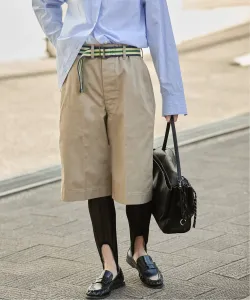 Специальный заказ BURK на короткие чиносы JS с поясом Journal Standard, цвет Beige