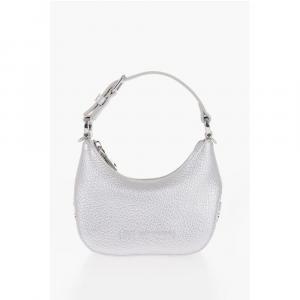 Сумка через плечо из серебристого полиуретана Moschino, Silver