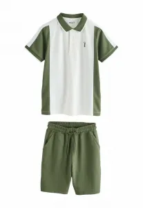 Шорты с коротким рукавом стандартного кроя Next, Green Ecru