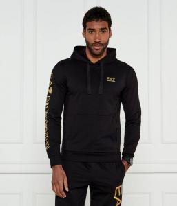 Толстовка мужская Ea7 с принтом на рукаве, черный