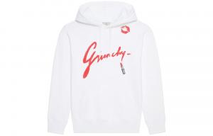 Толстовка женская Givenchy, белый / красный