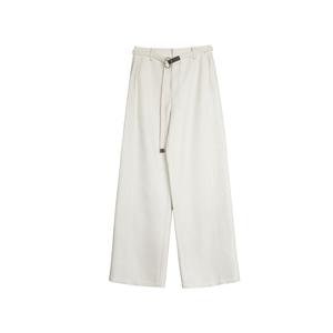 ELLE Повседневные брюки женские Ecru Moderate Straight Fit