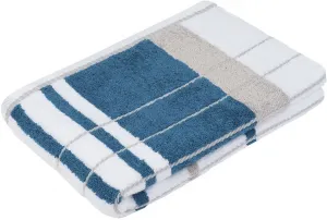 Полотенце для душа Gözze "Берлинские полосы", (1 шт.) 70х140 см (1 шт.), цвет petrol/taupe