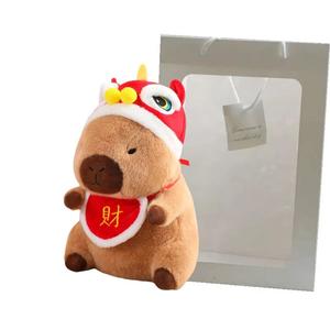 Рождественская капибара Плюшевая кукла Высота 20cm/30cm/40cm Bitter purchase