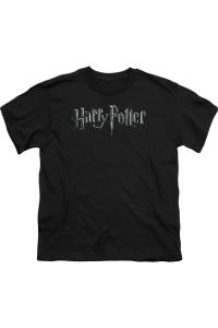 Футболка с коротким рукавом и логотипом Harry Potter для детей Gildan, черный