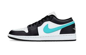 Баскетбольные кроссовки Air 1 Blue Support Low Top Vintage Unisex Cyan Jordan, Cyan