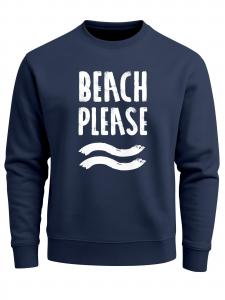 Neverless Свитшот 'Beach Please' в цвете Navy