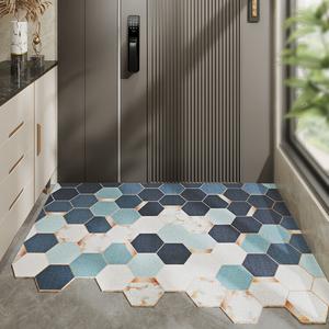 Dajiang Ковер 120х180 см из шелка с золотым узором для прихожей, можно обрезать