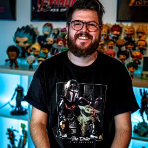 Футболка Ребенок — мой второй пилот, черная — Звездные войны: Мандалорец