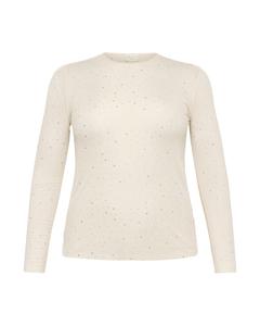 Рубашка KAFFE CURVE KCTina, от белого