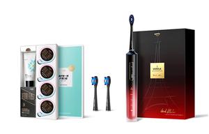 Электрическая зубная щетка u4 полностью автоматическая звуковая для взрослых чистка полости рта парная сверхдолгая работа от аккумулятора Usmile, красный