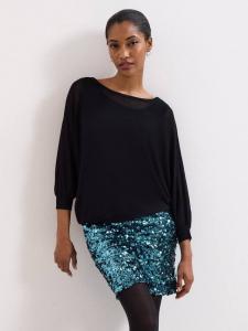 Платье Becca с раздельным шитьем из пайеток Phase Eight, Black