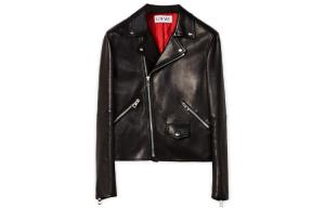 Кожаная куртка мужская черная Loewe, черный