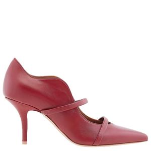 Мэлоун Сулье Морин 70 Двойные ремешки Кожаные туфли Malone Souliers, Wine/Wine