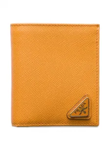 Кошелек с логотипом Prada, желтый