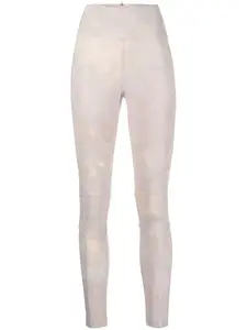 Леггинсы с абстрактным узором Moncler Grenoble, нейтральный