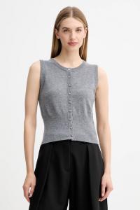 Шерстяной жилет Fracomina, серый