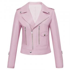 Короткая женская куртка Deep Breath из натуральной кожи, зеленая растительность