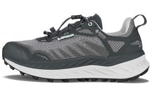 Lowa Мужские низкие треккинговые кроссовки Fortux GTX с амортизацией, износостойким и противоскользящим покрытием, черный и белый