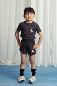 Детские хлопковые шорты Seagull Mini Rodini, черный