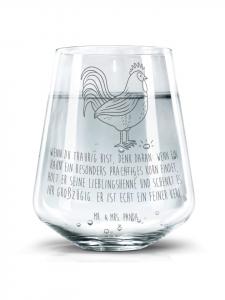 Стакан для питья Hahn Korn с надписью на прозрачном фоне Mr. & Mrs. Panda