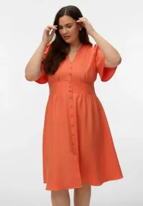 Платье-Рубашка миди от vmcmelaney Vero Moda Curve, Firecracker