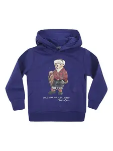 Худи с медведем Polo Polo Ralph Lauren Kids, синий