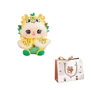 AZLCL Плюшевая игрушка талисман года Золотой Змеи высотой 20см/26см/36см