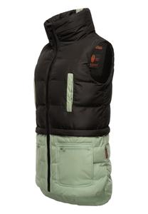 Стеганый жилет Кирараа MARIKOO, цвет Black Smokey Mint