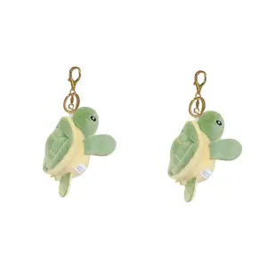 Очаровательная маленькая черепашка, черепашка медового цвета плюшевый кулон высота 9см Handsome