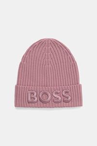 Шерстяная шапка Boss, розовый