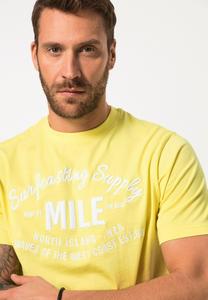 Футболка с принтом SHORT SLEEVE CHEST ROUND NECK JP1880, неоновый зеленый