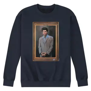 Мужская флисовая толстовка Seinfeld Kramer Portrait Licensed Character, синий