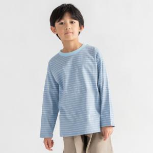 Однотонная футболка с длинными рукавами в полоску Branshes, цвет 77_Blue Gy_Border