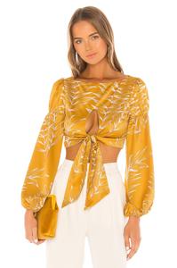 Топ Camila Coelho Marcia, цвет Gold Tropical