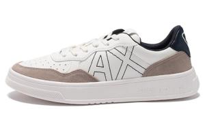 Низкие кеды с вышитым логотипом Armani Exchange, кремовый