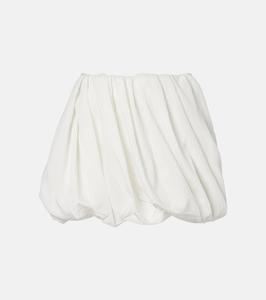 Собранная мини-юбка-баллон в тонкую полоску JW Anderson, Off White/Grey