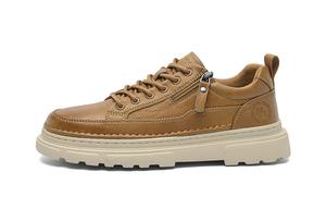 HLA Повседневные мужские туфли низкие черные с землисто-желтым, цвет Earth Yellow