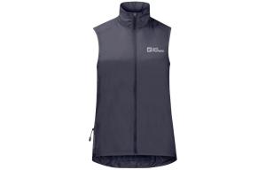 Женские жилеты с воротником стойкой, умеренные, прочие JACK WOLFSKIN, graphite/1388