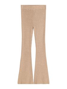 Расклешенные брюки Bershka, Mottled Beige